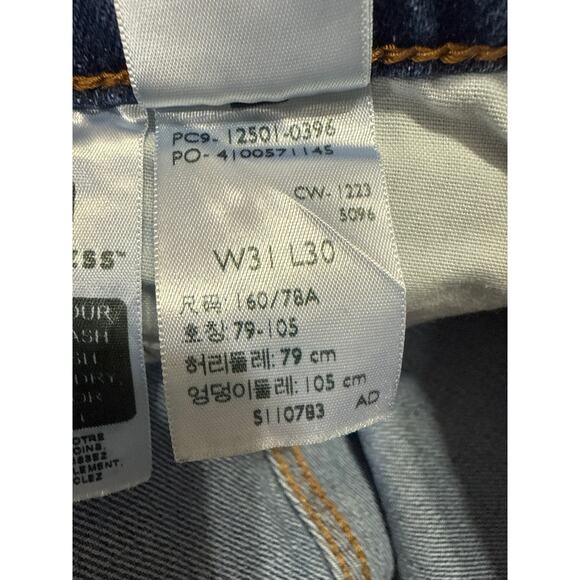 Levi's 501 Women's Blue Original Fit High Waisted Straight Denim Jeans Size 31 - Picture 6 of 6